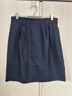 【UNTITLED】ネイビー プリーツスカート 42