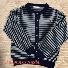 U.S. POLO ASSN. ストライプ カーディガン Lサイズ