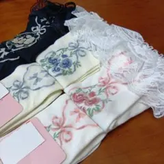 新品　青木美沙子　薔薇リボン　オーバーニーソックス　3足セット　しまむらのサムネイル