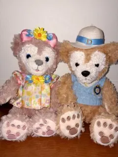 ダッフィーとシェリーメイ ぬいぐるみセット