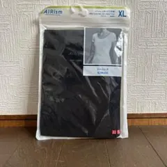 AIRism ブラック Uネック　半袖　XL