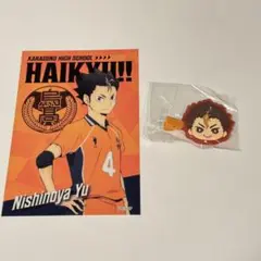 ハイキューな　西谷夕　前髪クリップ　クリアポストカード