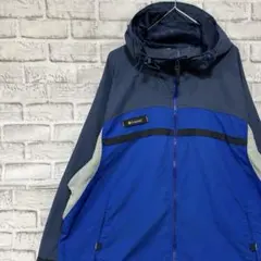 コロンビア　マウンテンパーカー　ブルーXLオーバーサイズアウトドア1106
