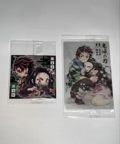 鬼滅の刃 炭治郎、ねずこ カードステッカーセット