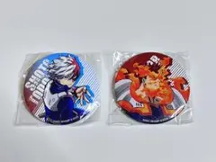 僕のヒーローアカデミア　缶バッジ　轟焦凍＆エンデバー