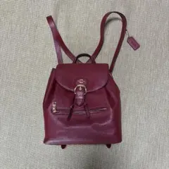 【極美品】COACHコーチ リュック ビリー ペブルドレザー ピンクバッグパック 極美品】COACHコーチ リュック ビリー ペブルドレザー ピンクバッグ