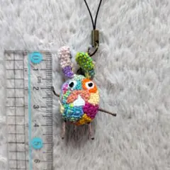 カラフルウサギのストラップ