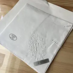 限定値下げSWATOW スワトウ ハンカチ 白 刺繍 綿麻100%