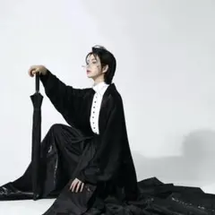 陸離 織錦馬面裙 紺金色ロングスカート 新中式 明製漢服 西陣織着物 