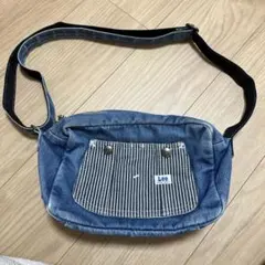 Lee デニムショルダーバッグ　通園バック　保育園　カバン