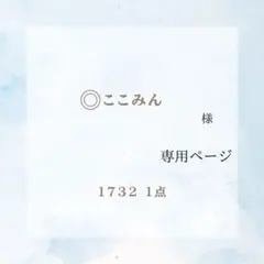 (1090)ここみん様専用ページ