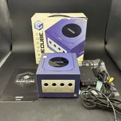 【起動OK】Nintendo GAMECUBE 本体 バイオレット 箱説明書付き