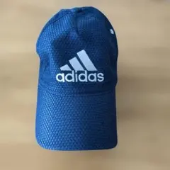 美品　adidas メッシュ キャップ ネイビー　フリーサイズのサムネイル