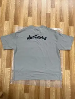 ワイルドシングスWILDTHINGS ロゴプリントTシャツLグレージュのサムネイル