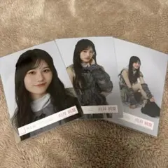 向井純葉　生写真　IWTC ジャケ写　ヨリ　チュウ　座り