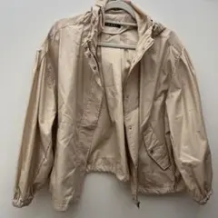 INGNI フード付きベージュマウンテンパーカー