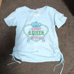 B.QUEENプリント Tシャツ 160サイズ 水色