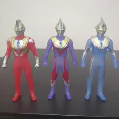 ウルトラマントリガー　スペシャルカラー　ソフビ３体セット