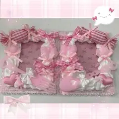 ꒰ カードケースデコ レースデコ ホイップデコ 量産型 平成女児 ピンク ꒱