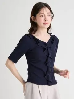 CELFORD セルフォード リボンデザインカットプル トップス ブラウス