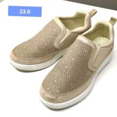 エドウィン　ラインストーン付き スリッポンスニーカー 厚底　23のサムネイル