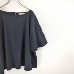 美品 ザンパ オーバーサイズ カットソー レディース トップス ブラック 古着