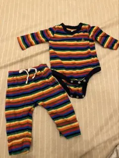 Baby GAP 長袖ロンパースとパンツのセット0-3M