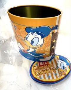 【空き缶】Disneyディズニー ドナルドダック チョコクランチ 小物入れ②
