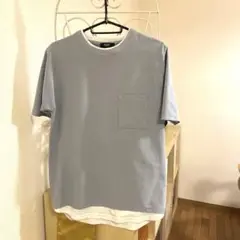 BEAMS グレー ポケット付き Tシャツ S