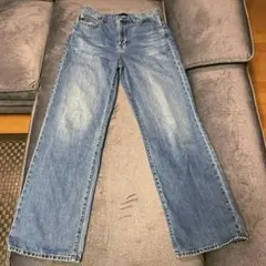 ユニクロ ワイドストレートジーンズ