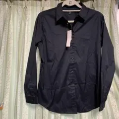 UNIQLO スーピマコットンストレッチシャツ XL 09 Black