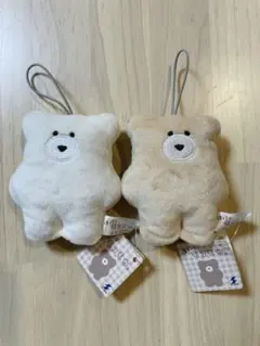 ほっこりモコモカ ぬいぐるみキーホルダー 2個セット