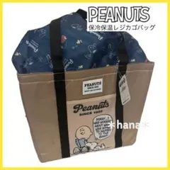 スヌーピー 大容量 保冷 保温 レジカゴバッグ ベージュのサムネイル
