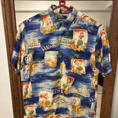 【希少】ポロラルフローレン　90sアロハシャツ Lサイズ ハワイアン