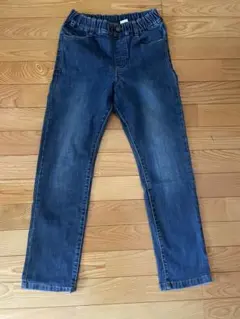 デビロック 楽デニム スリムストレートパンツ美品 150