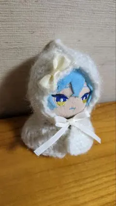 10cmぬい服　おくるみ　リボンのフード付きポンチョ　ツイステ