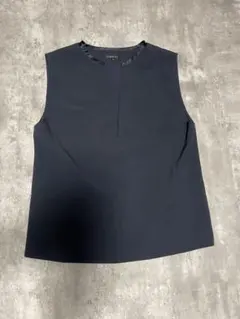 INDIVI 38サイズ　ノースリーブ ベスト ジレ ネイビーのサムネイル