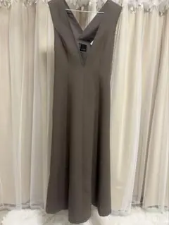 ROSEBUD ジャンパースカート　ワンピース　膝下　ブラウン　春　秋　冬