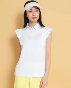 美品☆キャロウェイ ゴルフウェア シャツ☆フリルシャツ