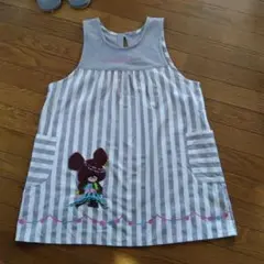 the bear's school ストライプエプロン　 保育士エプロン