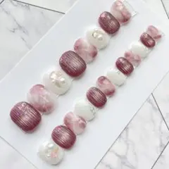 2996.（全サイズ現品販売）天然石ニュアンスネイルチップ