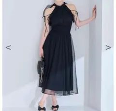 FluffyRomancecollectionアメスリロングワンピース ドット柄