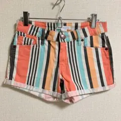マルチストライプショートパンツ