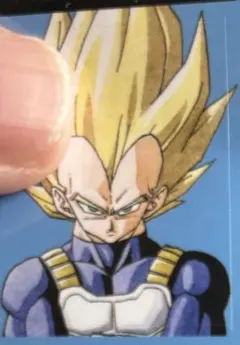 最強ジャンプ3月号付録 顔写真風ステッカー【ベジータ】