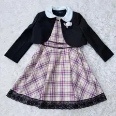 sakuraサクラ アンサンブル フォーマル ピンク　茶色　120 ワンピースのサムネイル