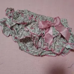 花柄フリルボトムス リボン付き