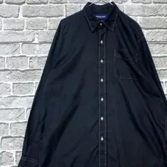 ラルフローレン長袖シャツ！ブラック　M 0909