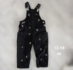 ZARAベビー　花柄デニムオーバーオール 12-18months 86cm
