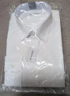 HARUYAMA ホワイト セミワイドシャツ 43-84