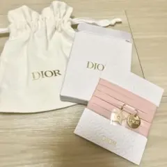 Dior ピンク チョーカーチャーム巾着付き